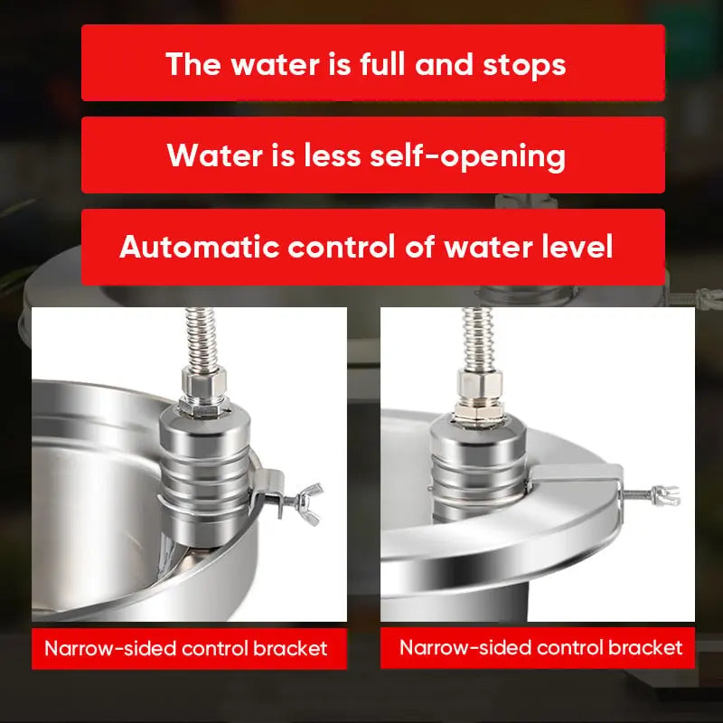 zavevo | Mini-float-valve made of stainless steel – Automatic water level control