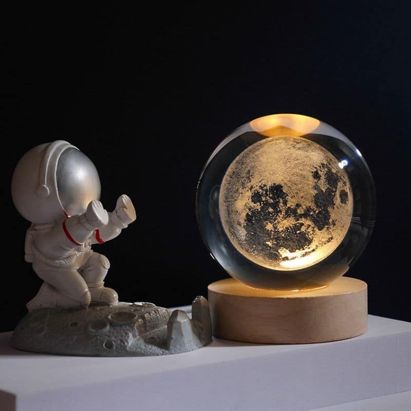 3D Crystal Ball with LED Lighting | Glowing Ball for Bedroom and Decoration | Perfect Gift | zavevo