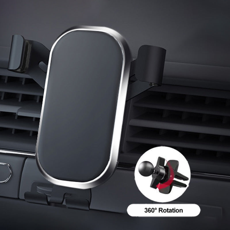 360° Rotating Car Phone Holder with Air-Vent Mount and Secure Clamps