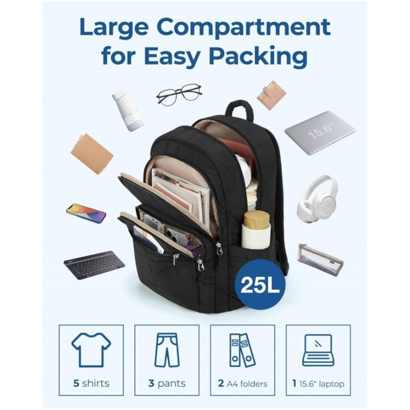 Unisex spacious backpack with insulated compartments and ergonomic carrying system zavevo