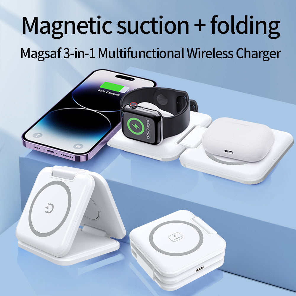 3-in-1 foldable wireless charging station zavevo