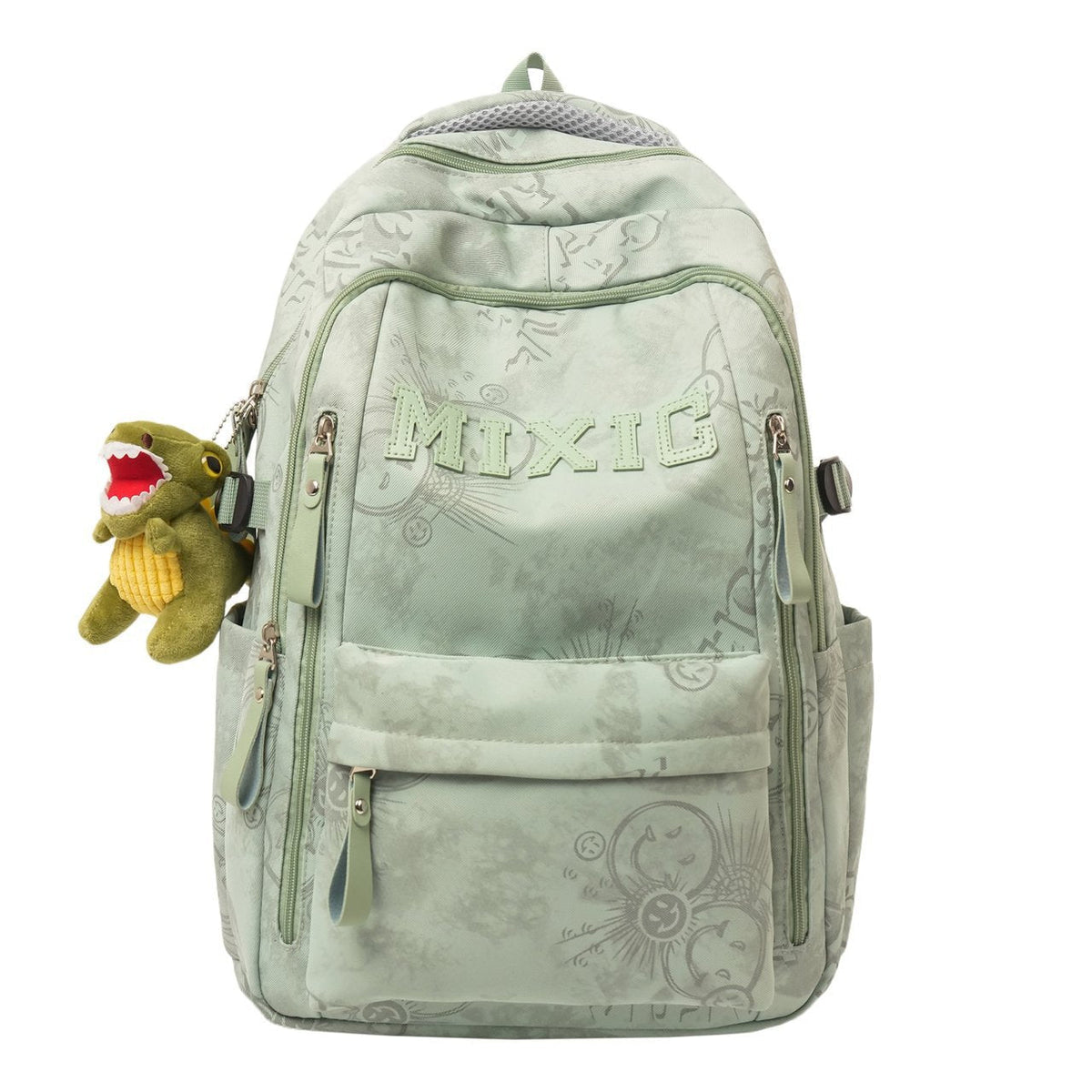 Urban Graphic Print School Backpack zavevo