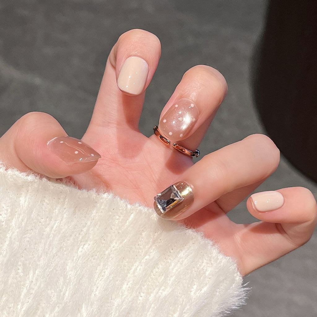 3D Embellished Press-On Nail Art Set zavevo