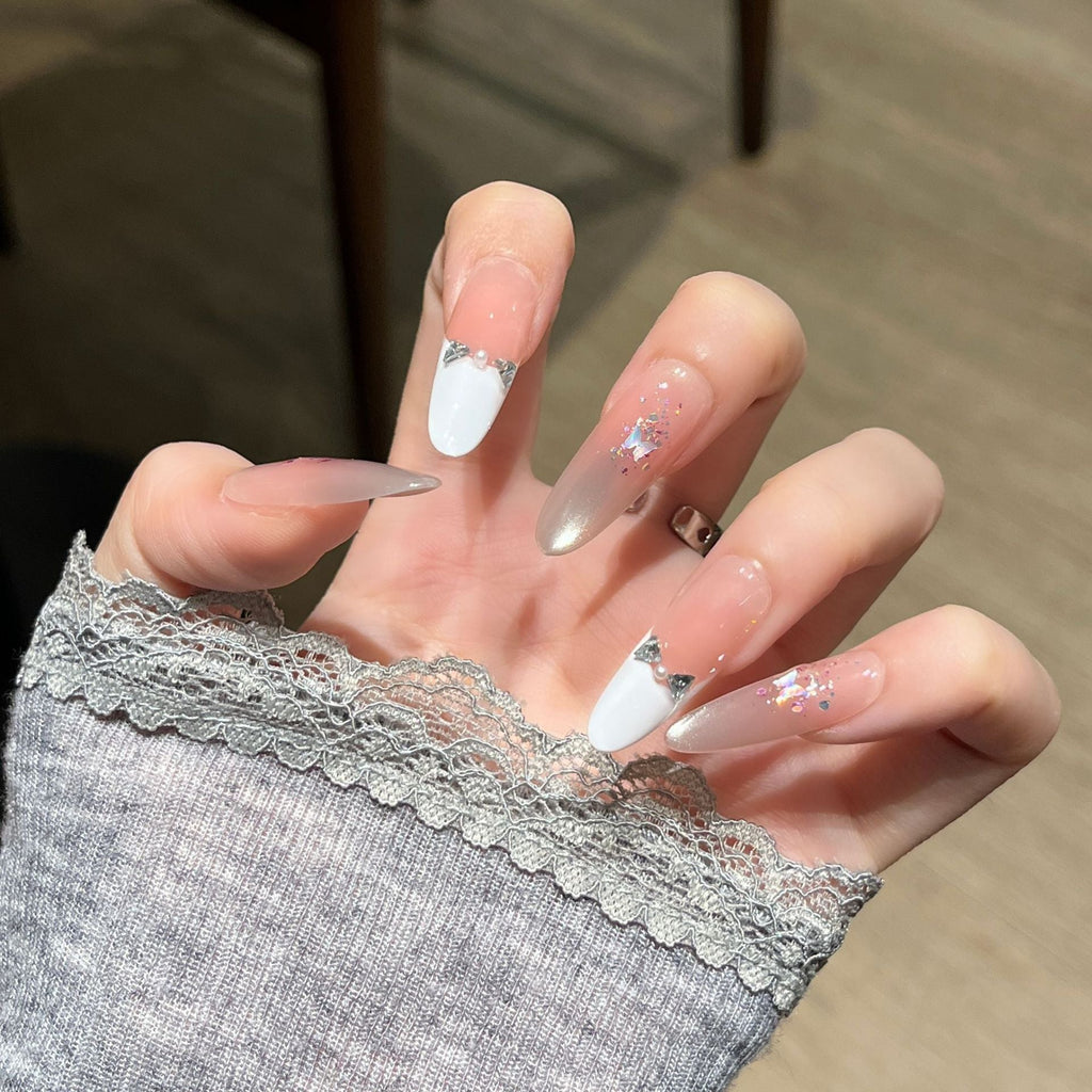 3D Embellished Press-On Nail Art Set zavevo