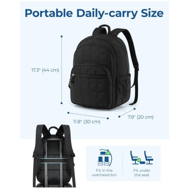 Unisex spacious backpack with insulated compartments and ergonomic carrying system zavevo