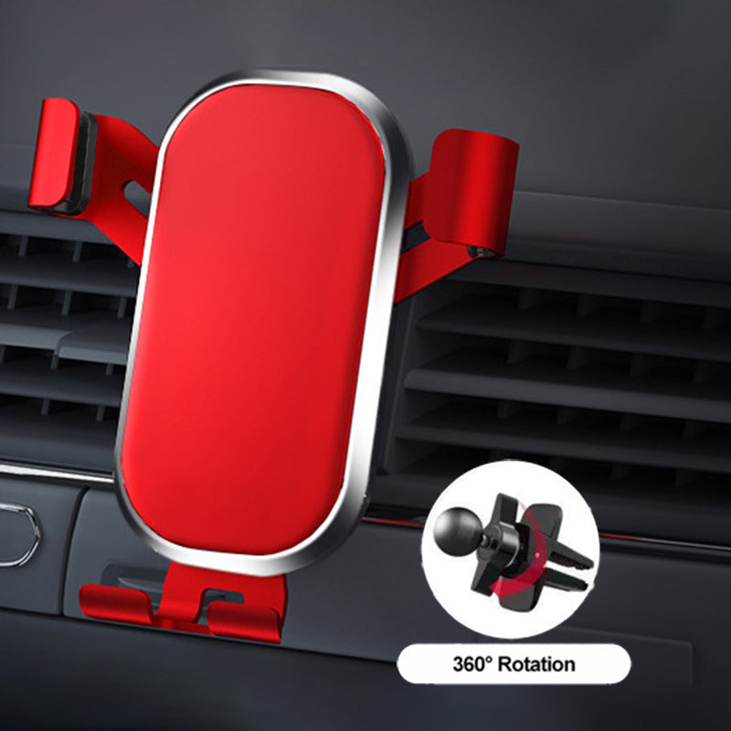 360° Rotating Car Phone Holder with Air-Vent Mount and Secure Clamps