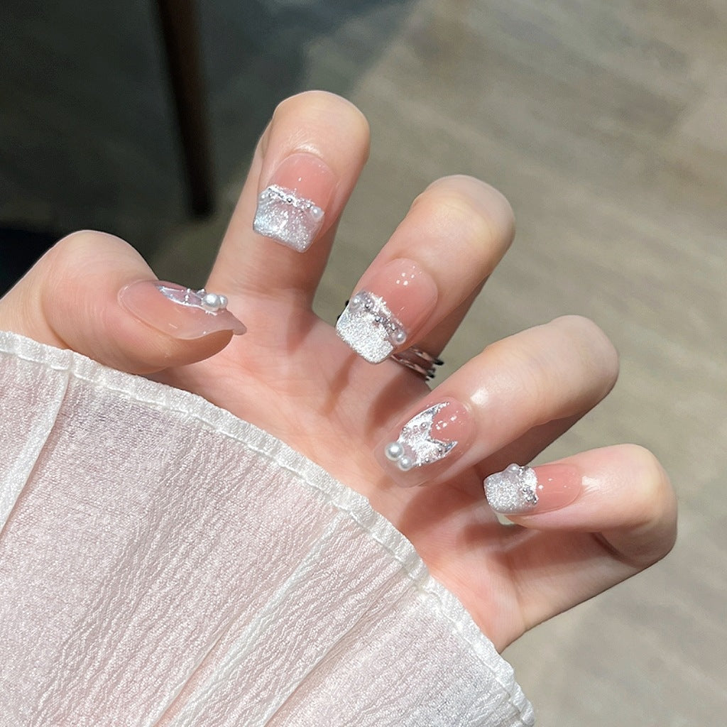 3D Embellished Press-On Nail Art Set zavevo