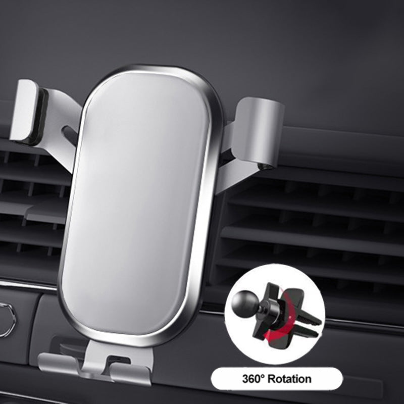 360° Rotating Car Phone Holder with Air-Vent Mount and Secure Clamps