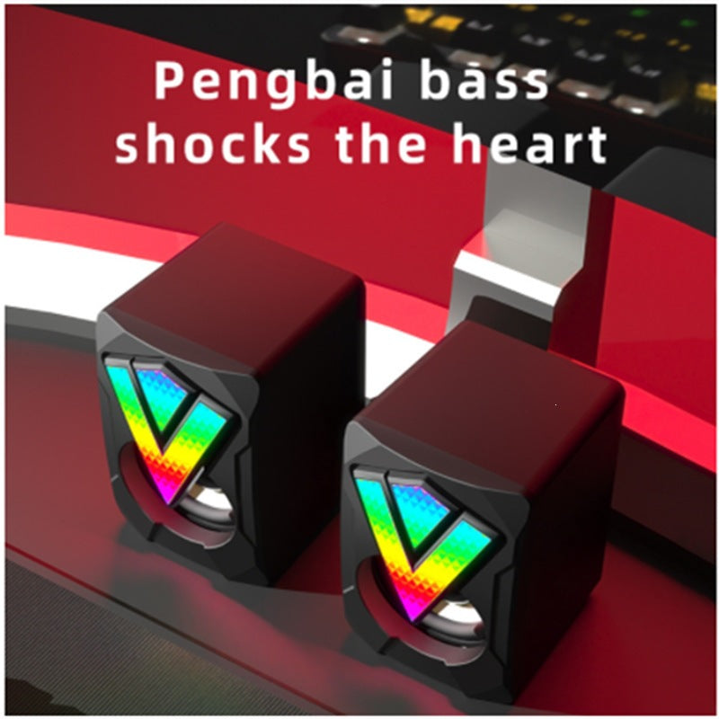 360-Degree RGB Desktop Speakers with Omnidirectional Sound zavevo