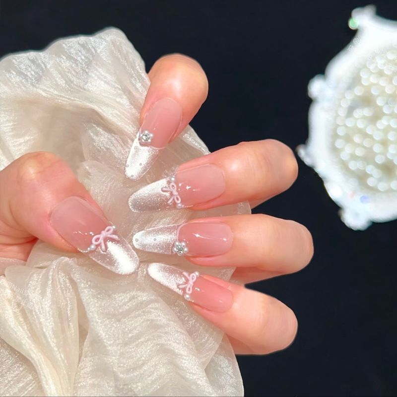 3D Embellished Press-On Nail Art Set zavevo