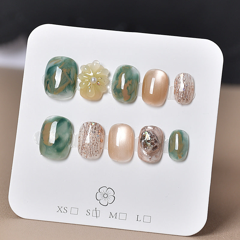 3D Embellished Press-On Nail Art Set zavevo