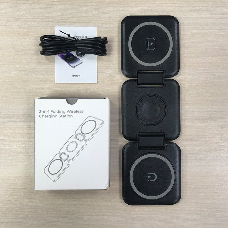 3-in-1 foldable wireless charging station zavevo