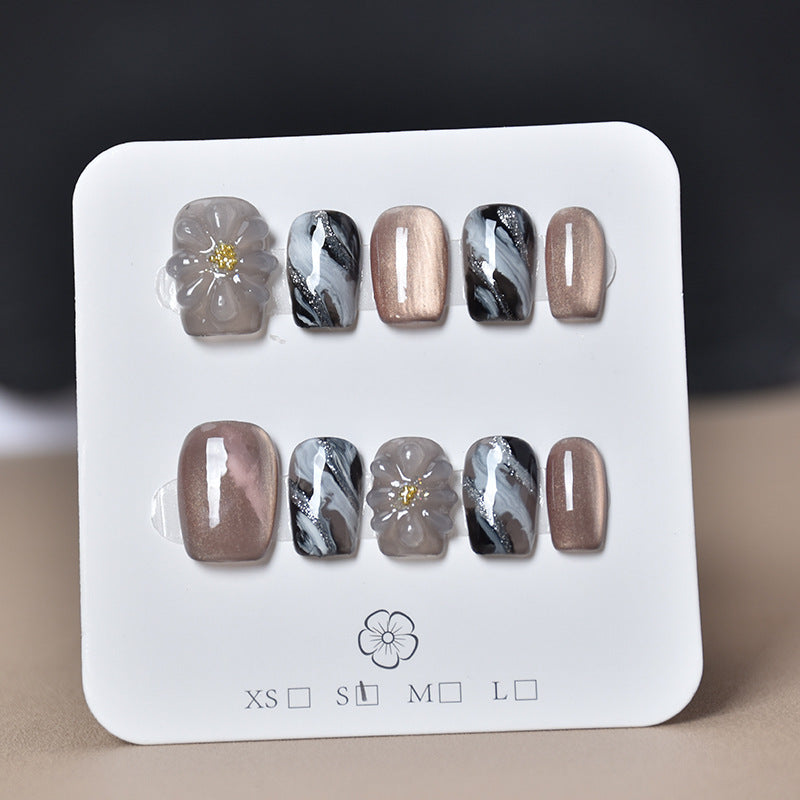 3D Embellished Press-On Nail Art Set zavevo