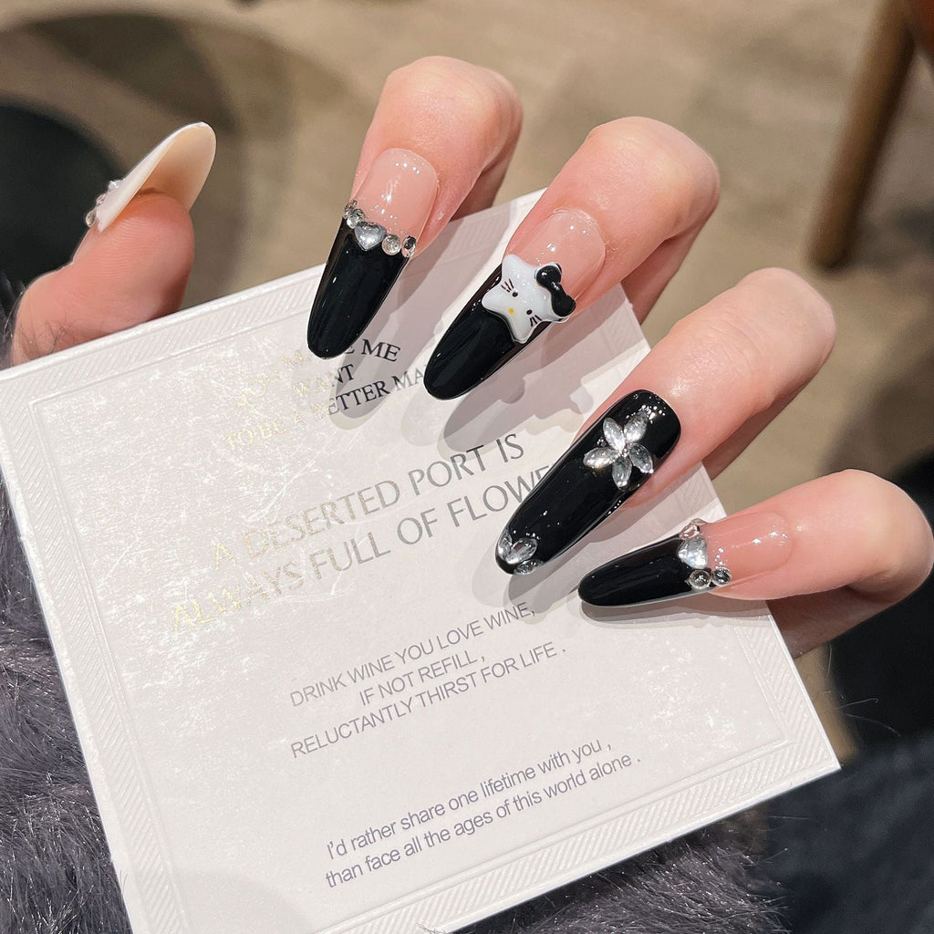 3D Embellished Press-On Nail Art Set zavevo