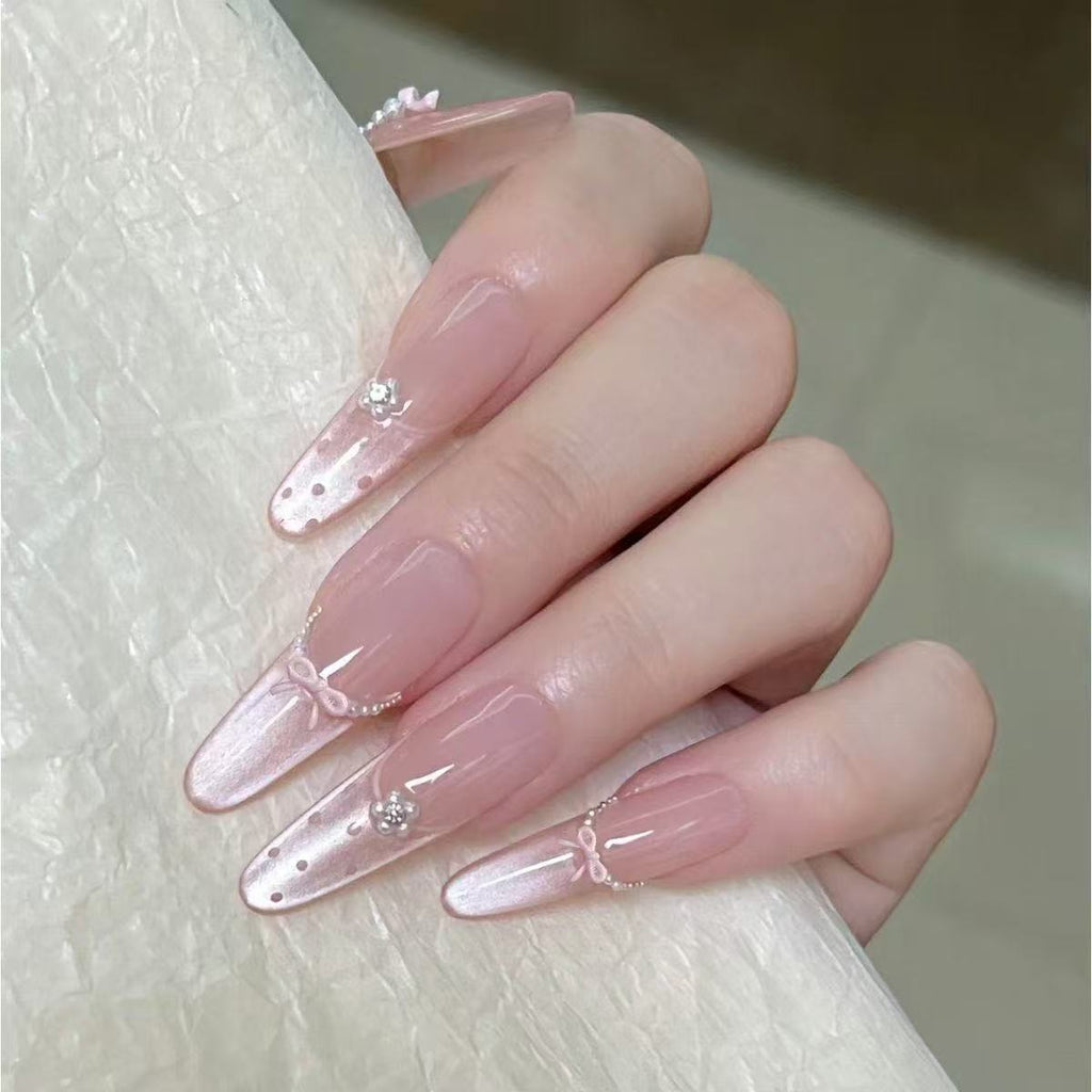 3D Embellished Press-On Nail Art Set zavevo