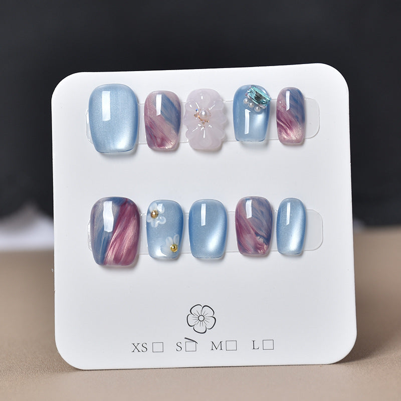 3D Embellished Press-On Nail Art Set zavevo