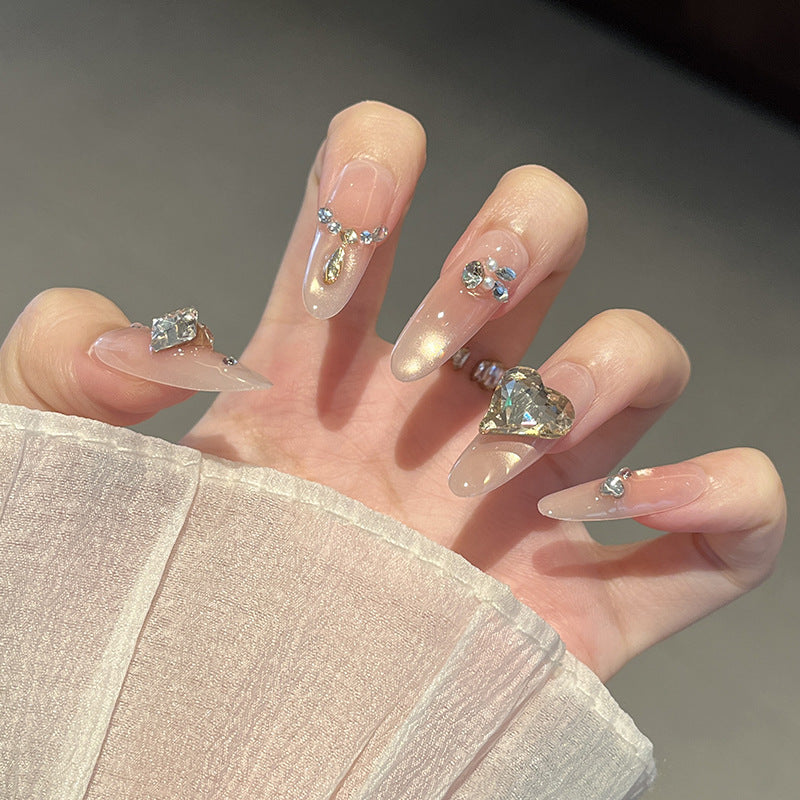 3D Embellished Press-On Nail Art Set zavevo