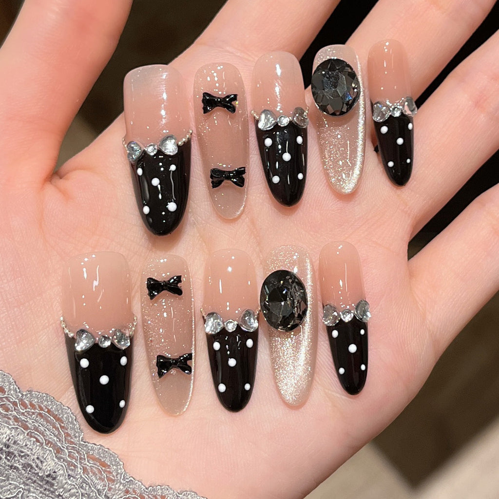 3D Embellished Press-On Nail Art Set zavevo