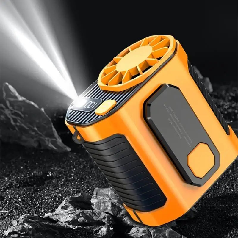 92ME Rechargeable Waist Fan – Bladeless Personal Cooling Fan for Outdoor Use, Strong Wind, Portable for Men & Women