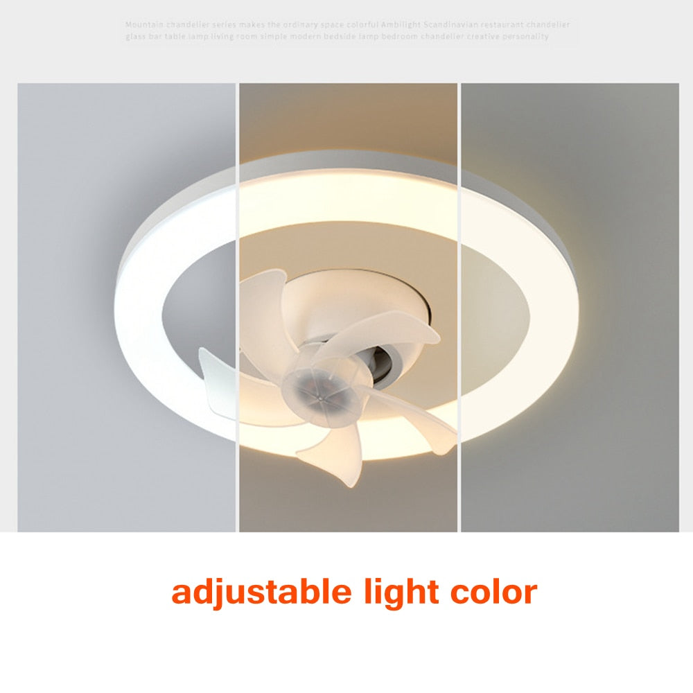 2in1 Radiant Rotating RC Ceiling Fan Lamp | zavevo