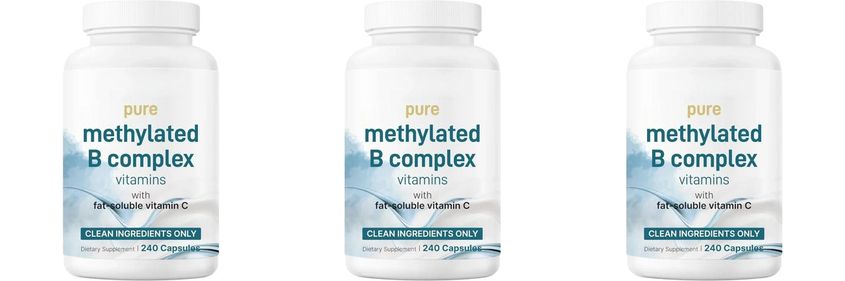 Methylated Vitamin B Complex 240 Capsules with Folate, B12, Thiamin, Inositol, Choline and Vitamin C
