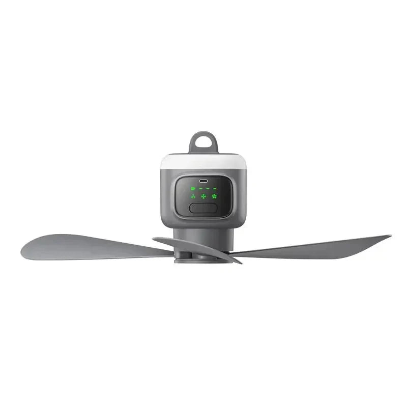 12000mAh Portable Ceiling Fan with Remote Control and Timer