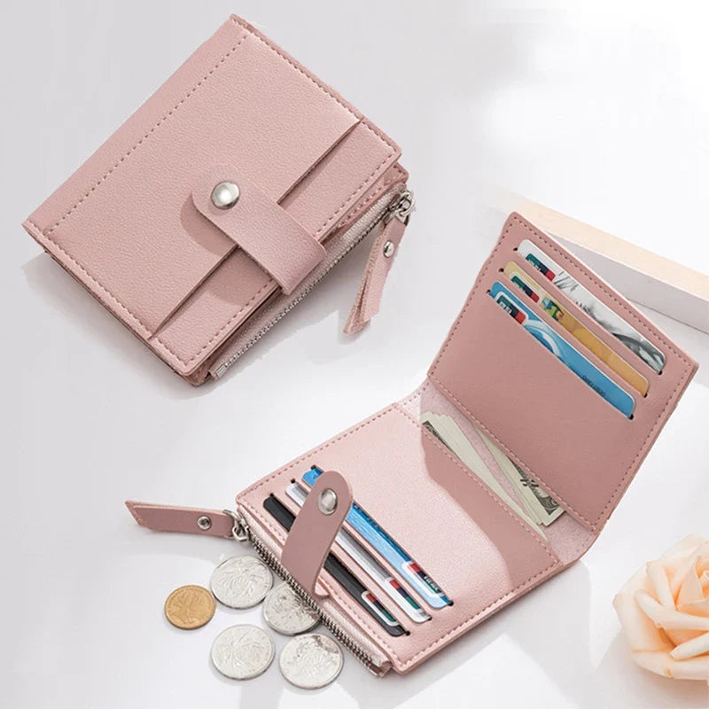 Pink Slim Card Holder Wallet
