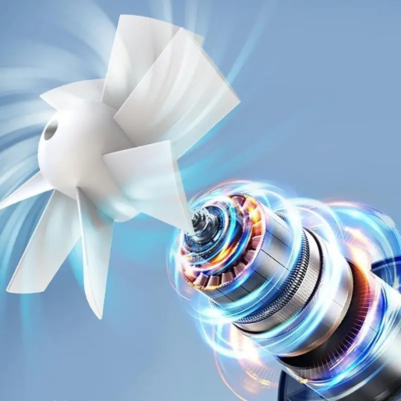 92ME Rechargeable Waist Fan – Bladeless Personal Cooling Fan for Outdoor Use, Strong Wind, Portable for Men & Women