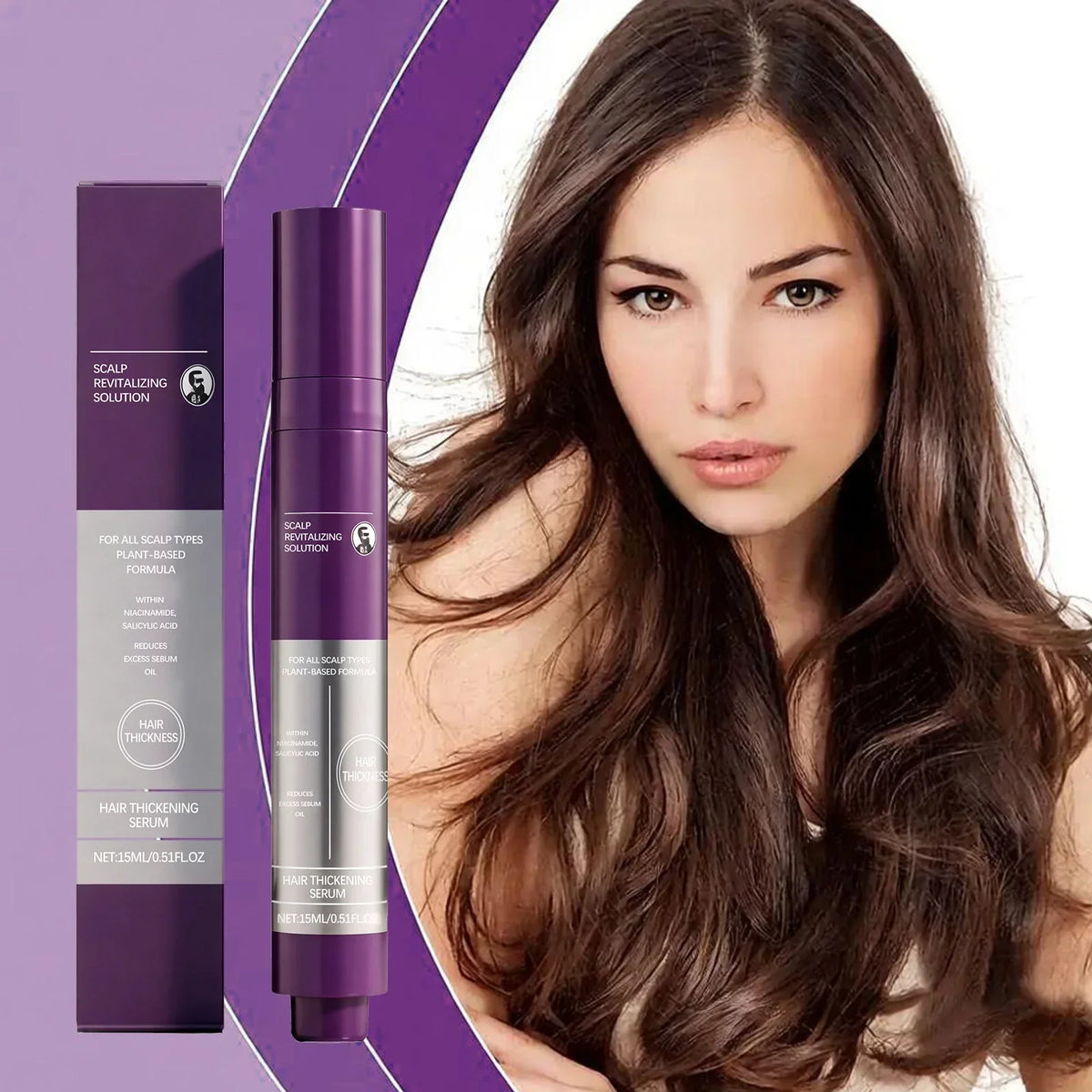Nourishing Scalp and Hair Essence 15ml with Roll-On Applicator – Gentle Daily Moisturizing Hair Serum