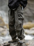 Unisex Loose-Fit Hiking Pants – Water-Resistant Outdoor Pants with Drawstring Waist and Pockets