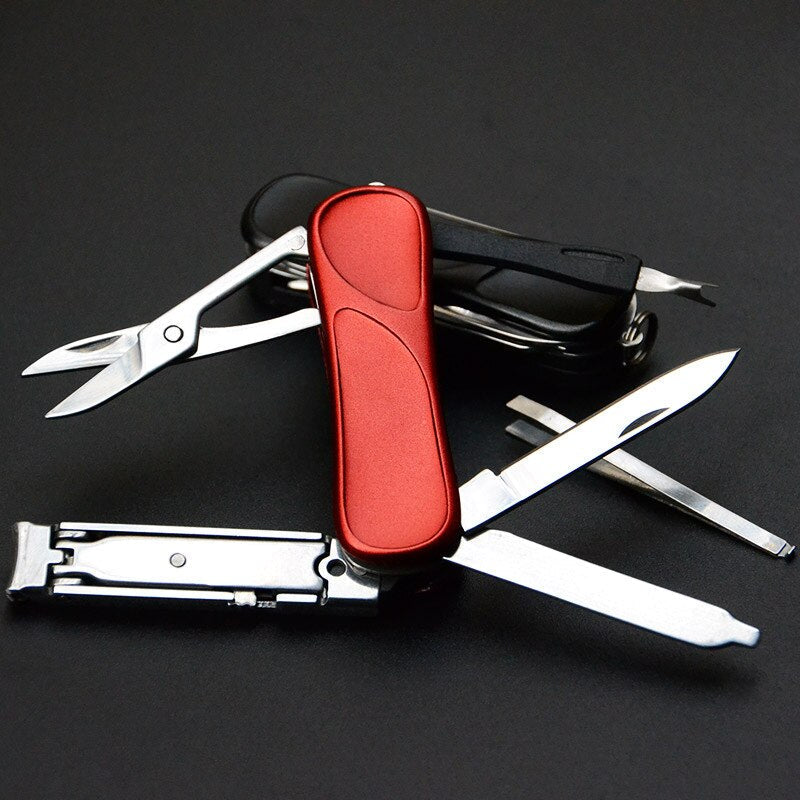 10-in-1 Stainless Steel EDC Keychain Tool