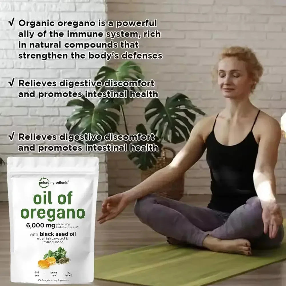 Oregano Oil Capsules – 300 Count Dietary Supplement