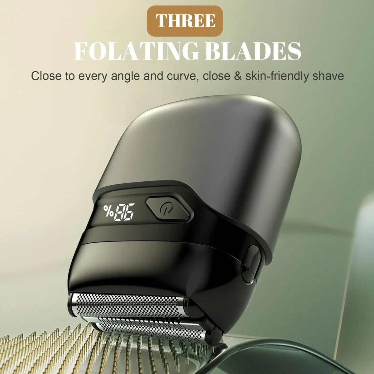 Men's Electric Foil Shaver – IPX7 Waterproof Wet and Dry Razor with USB-C Charging