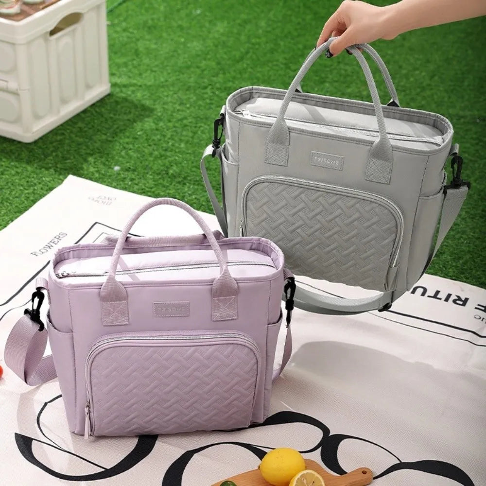 Grey Ladies Lunch Tote Bag | The Belgravia