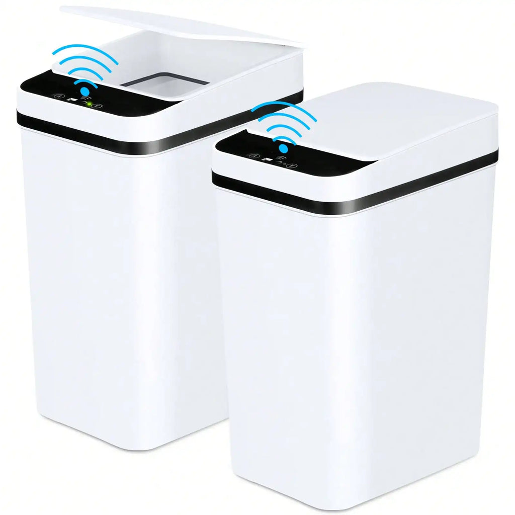 Touchless Motion Sensor Trash Can – Slim Water-Resistant Automatic Bin for Bathroom, Bedroom and Office