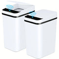 Touchless Motion Sensor Trash Can – Slim Water-Resistant Automatic Bin for Bathroom, Bedroom and Office