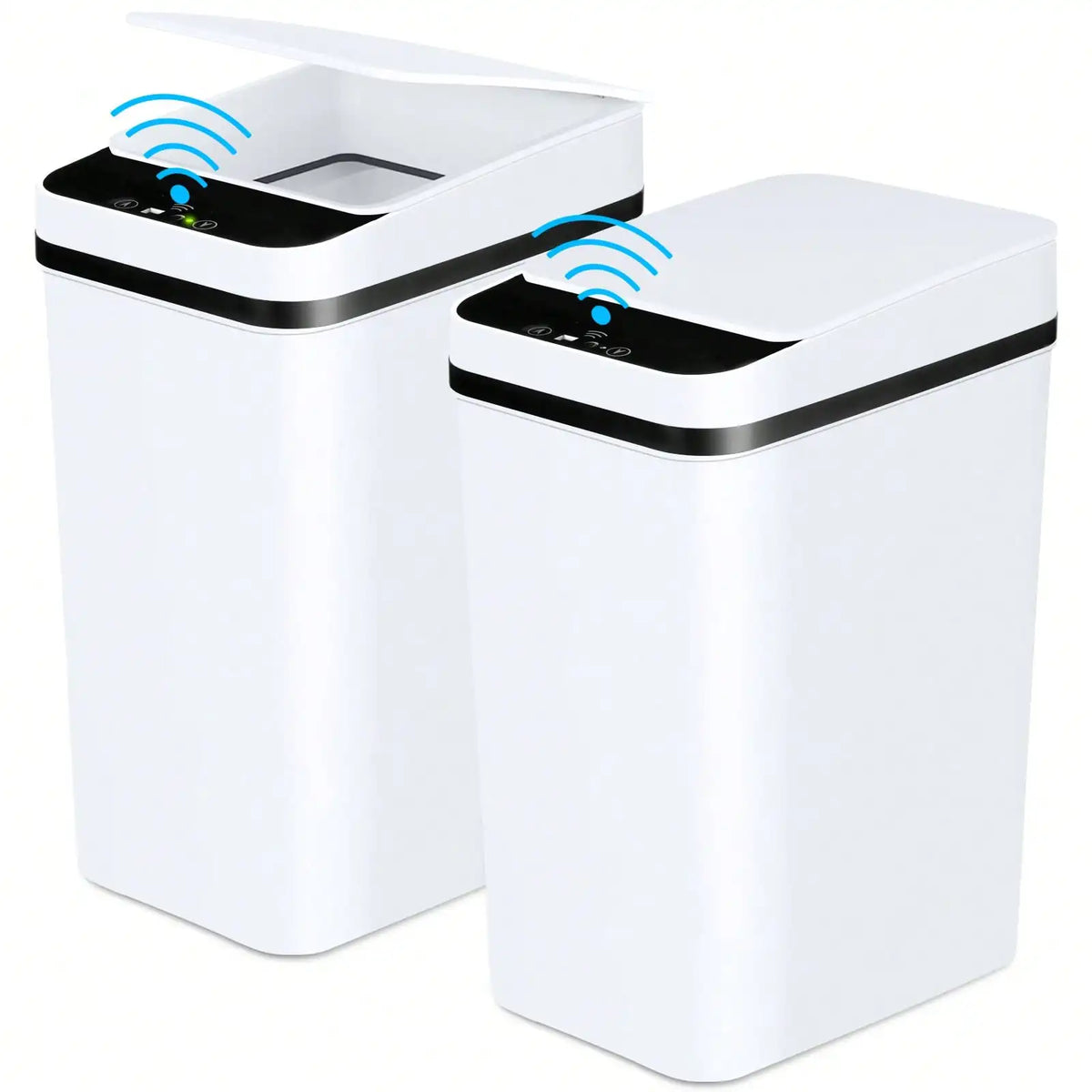 Touchless Motion Sensor Trash Can – Slim Water-Resistant Automatic Bin for Bathroom, Bedroom and Office