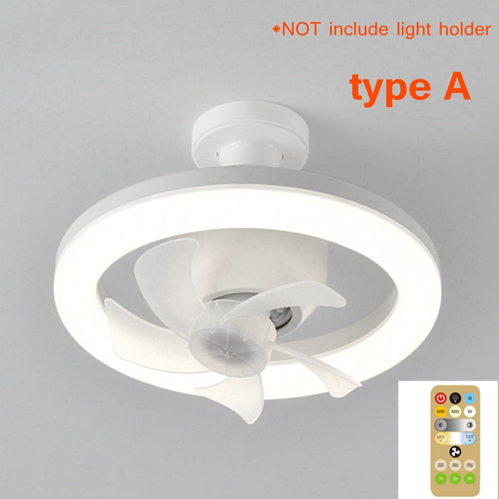 2in1 Radiant Rotating RC Ceiling Fan Lamp | zavevo