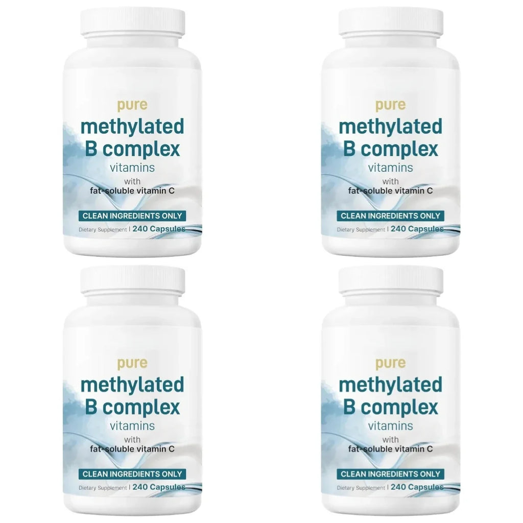 Methylated Vitamin B Complex 240 Capsules with Folate, B12, Thiamin, Inositol, Choline and Vitamin C