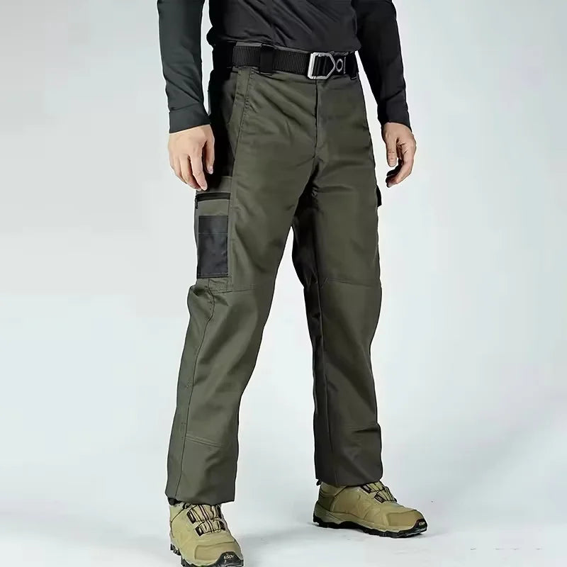 Men's Multi-Pocket Cargo Work Pants – Waterproof Outdoor Hiking Trousers, S–XXXL