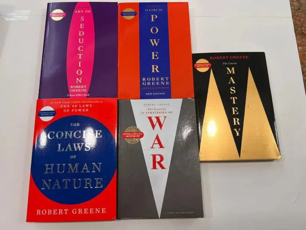 Robert Greene Concise Editions 5-Book Set – The 48 Laws of Power, Human Nature, Mastery, The Art of Seduction, The 33 Strategies of War