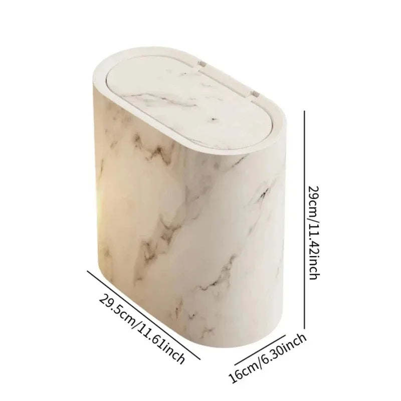Nordic Marble Design Trash Can zavevo