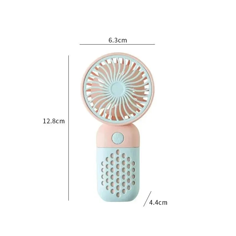 2024 New Cartoon Handheld Charging Fan - Cute and Portable Mini USB Pocket Fan for Students | zavevo