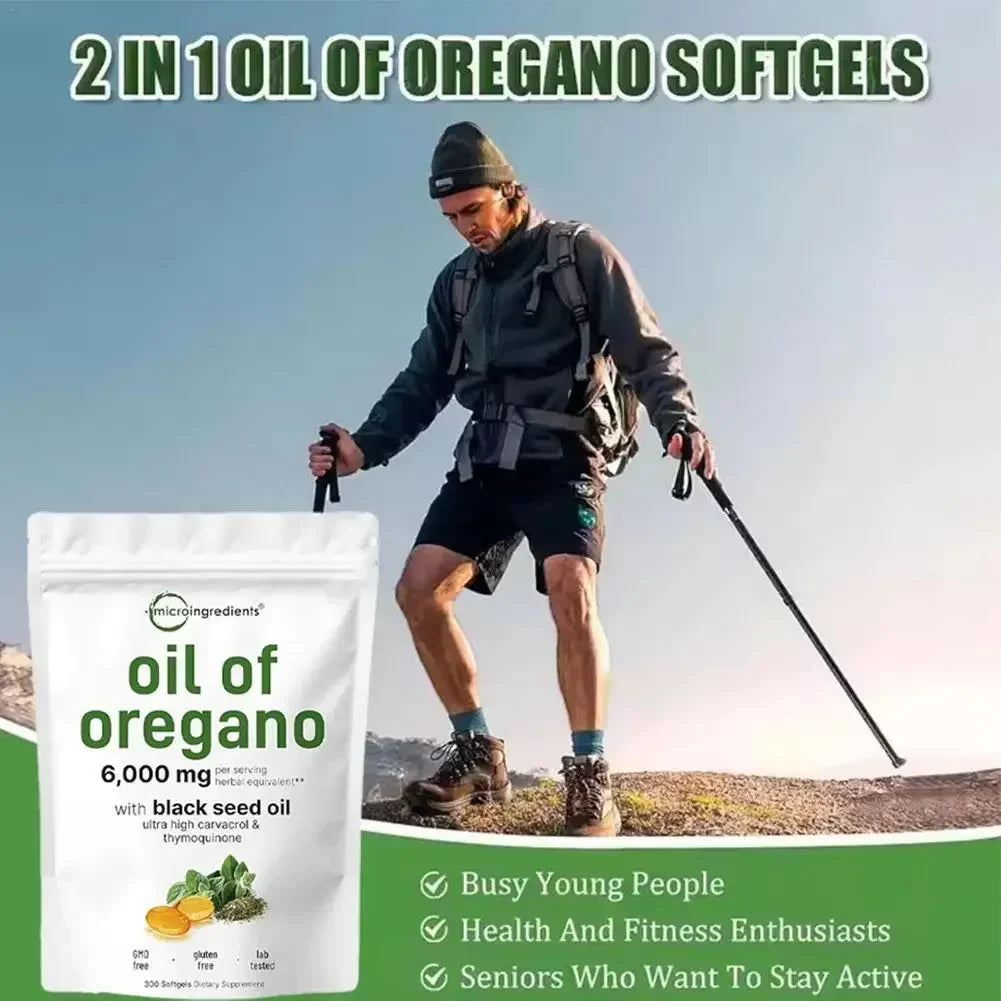 Oregano Oil Capsules – 300 Count Dietary Supplement