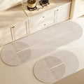 zavevo | Kitchen & Bath Mat AquaStone | Diatomite & Velvet Look | Super Absorbent & Non-Slip | Washable & Durable