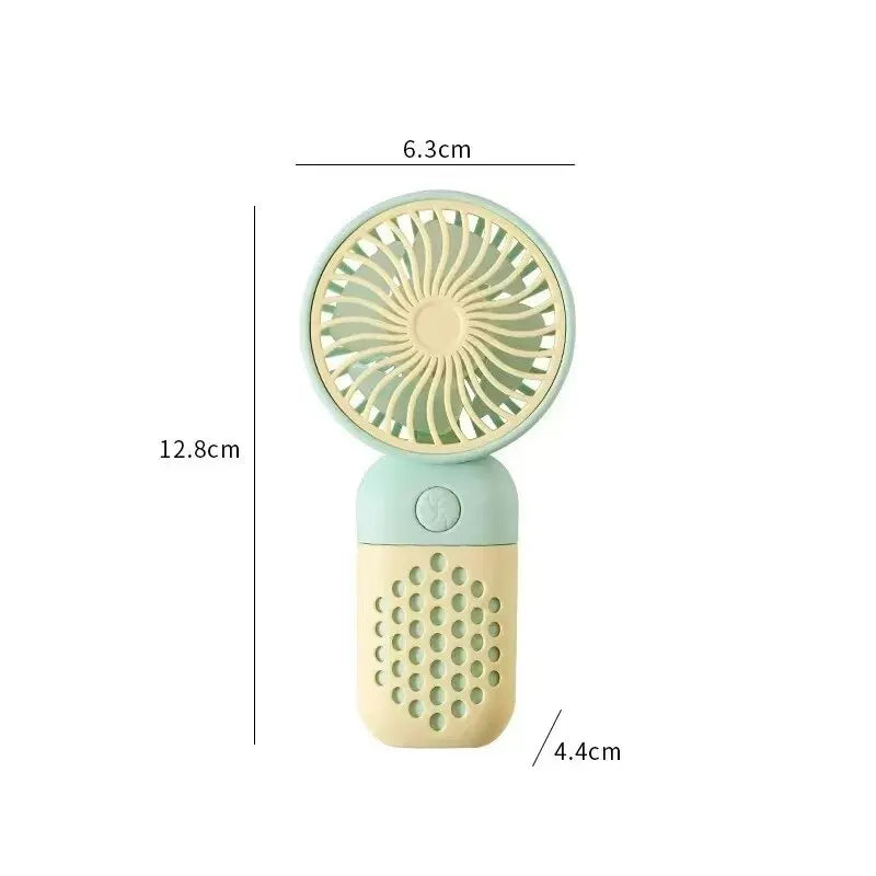 2024 New Cartoon Handheld Charging Fan - Cute and Portable Mini USB Pocket Fan for Students | zavevo