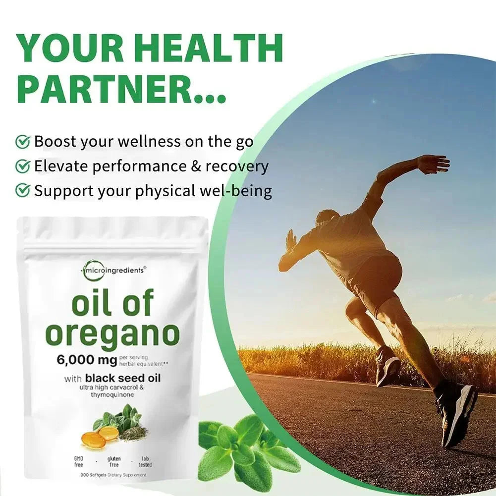 Oregano Oil Capsules – 300 Count Dietary Supplement