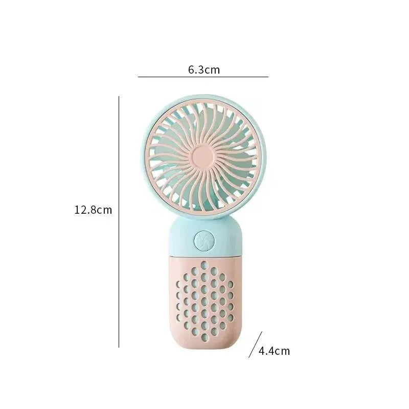 2024 New Cartoon Handheld Charging Fan - Cute and Portable Mini USB Pocket Fan for Students | zavevo