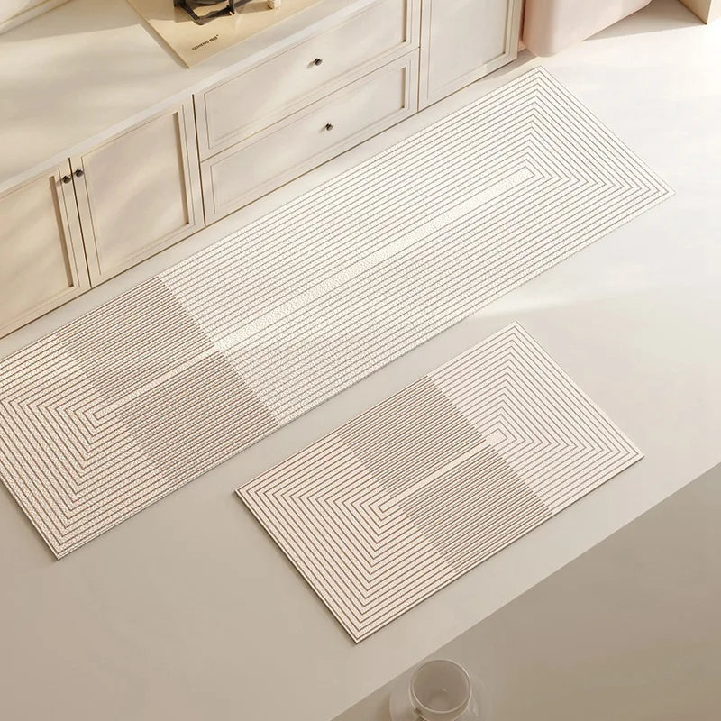 zavevo | Kitchen & Bath Mat AquaStone | Diatomite & Velvet Look | Super Absorbent & Non-Slip | Washable & Durable