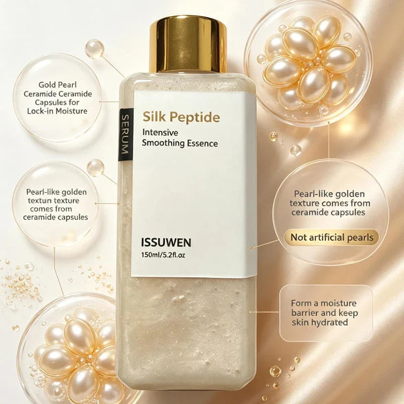 Silk Peptide Hydrating Facial Toner – Lightweight Essence Toner, 100ml or 150ml